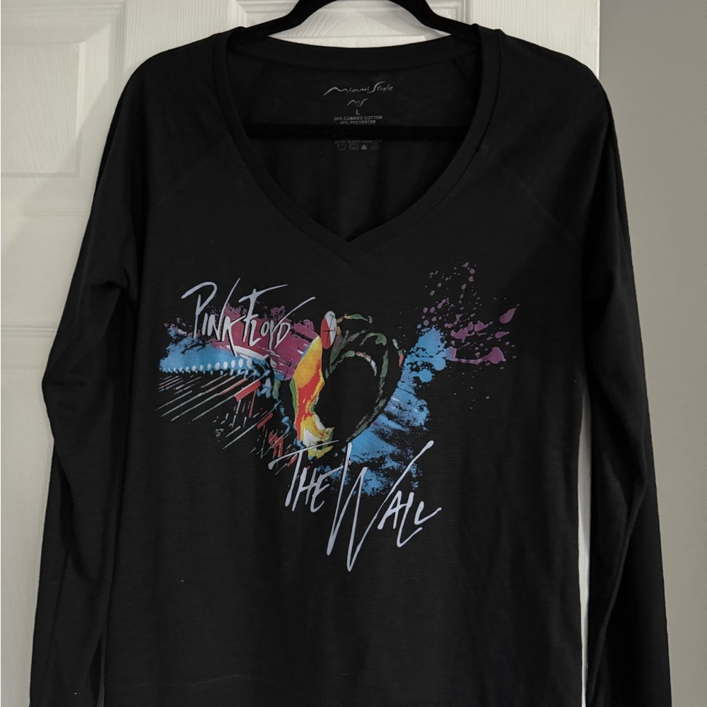 Pink Floyd The Wall Black Long Sleeve Shirt